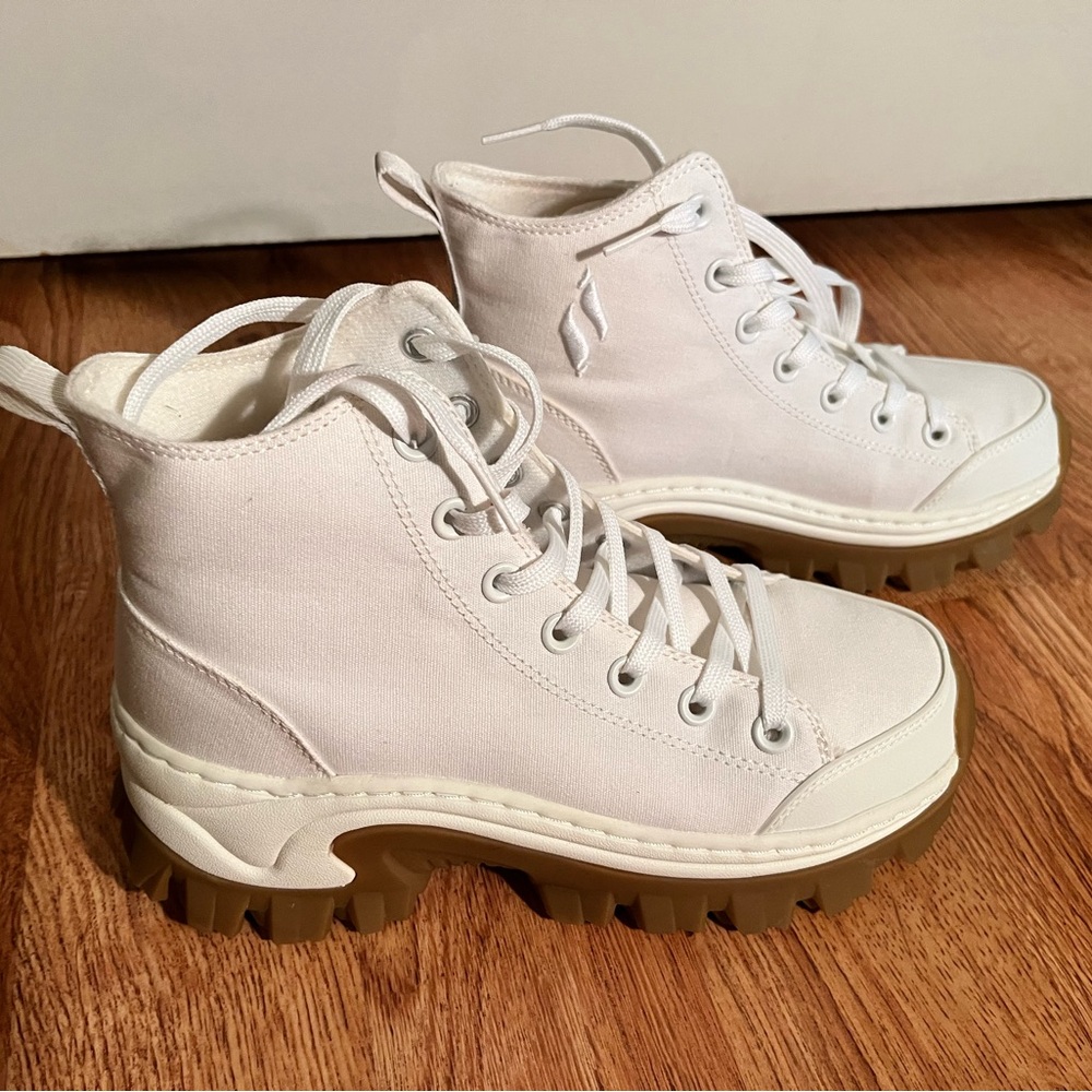 Mark Nason White High-Top Women's Sneakers
